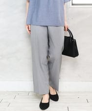 OLLED03139 eur3(エウルキューブ) 【大きいサイズ/11号サイズあり/セットアップ可能】ストレッチセンタープレスパンツ グレー