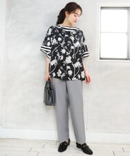 OLLED03139 eur3(エウルキューブ) 【大きいサイズ/11号サイズあり/セットアップ可能】ストレッチセンタープレスパンツ グレー