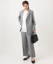 OLLED03139 eur3(エウルキューブ) 【大きいサイズ/11号サイズあり/セットアップ可能】ストレッチセンタープレスパンツ グレー