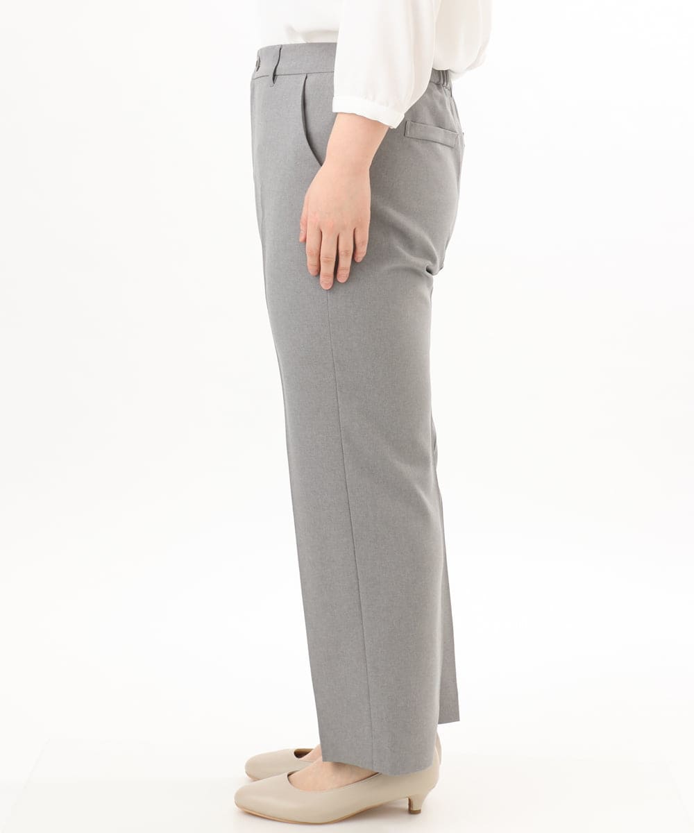 OLLED03139 eur3(エウルキューブ) 【大きいサイズ/11号サイズあり/セットアップ可能】ストレッチセンタープレスパンツ グレー