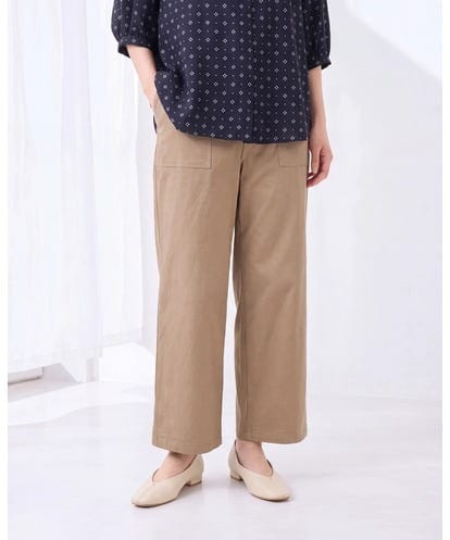 OLLED06099 eur3 【大きいサイズ】ストレッチベイカーパンツ