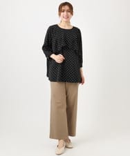 OLLED06099 eur3(エウルキューブ) 【大きいサイズ】ストレッチベイカーパンツ モカ