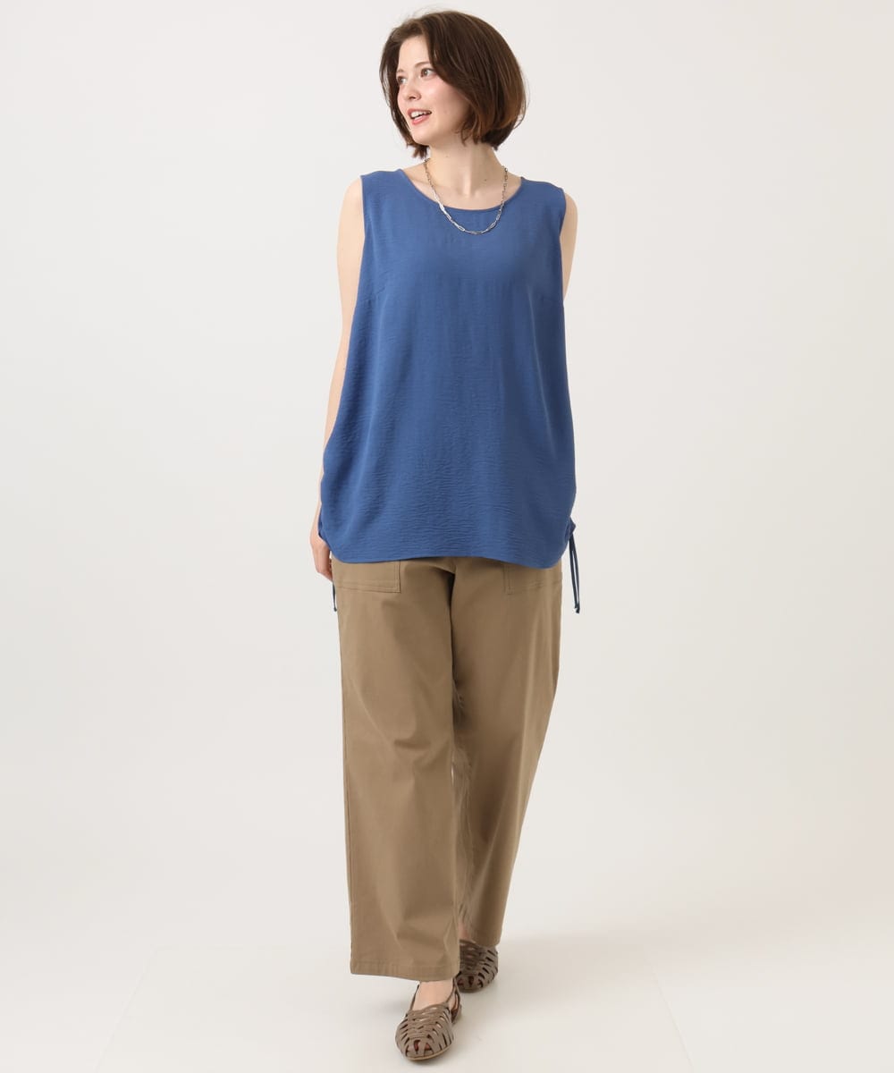 OLLED06099 eur3(エウルキューブ) 【大きいサイズ】ストレッチベイカーパンツ モカ