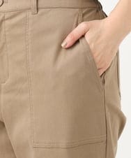 OLLED06099 eur3(エウルキューブ) 【大きいサイズ】ストレッチベイカーパンツ モカ