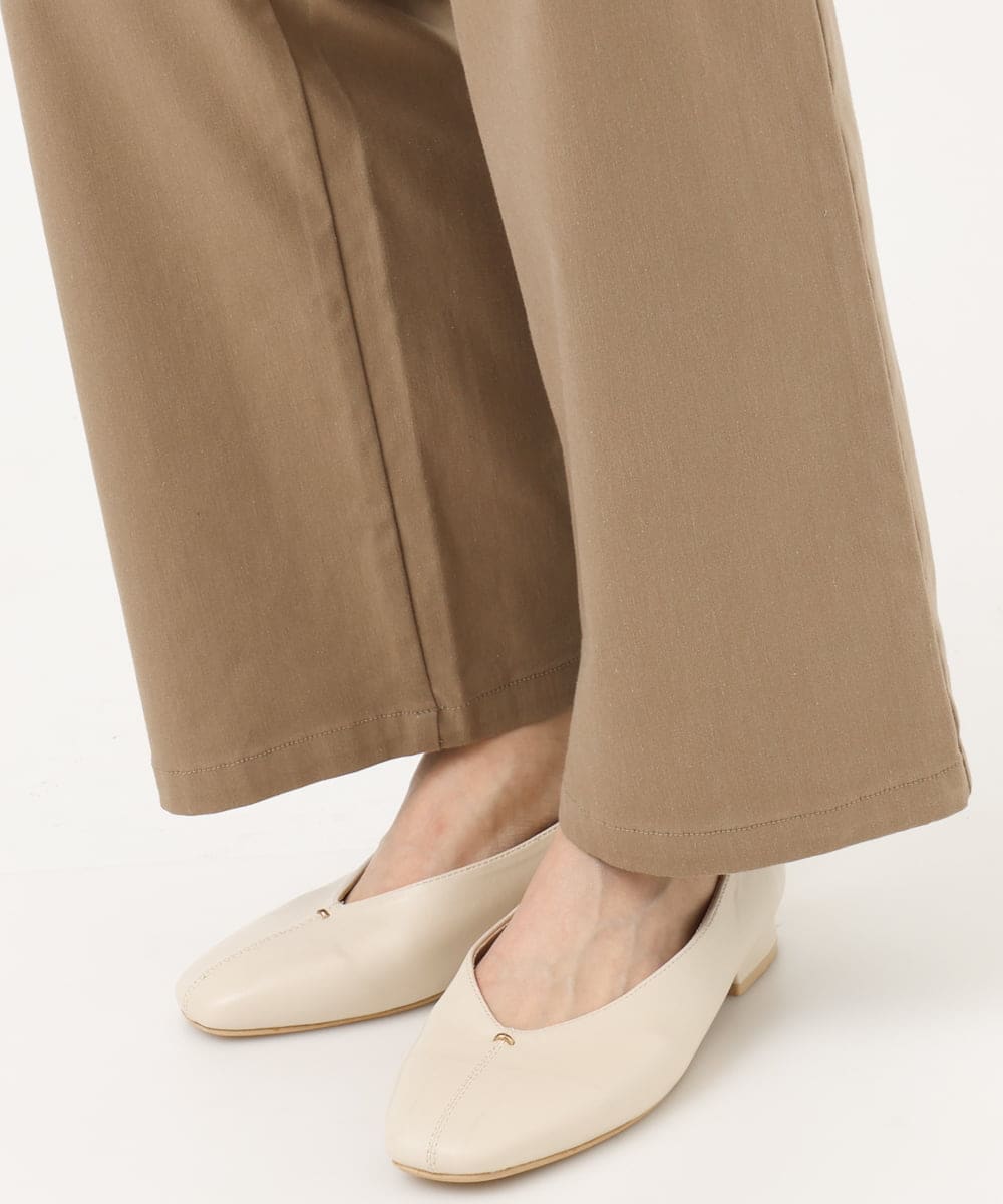 OLLED06099 eur3(エウルキューブ) 【大きいサイズ】ストレッチベイカーパンツ モカ