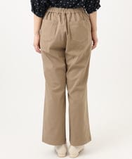 OLLED06099 eur3(エウルキューブ) 【大きいサイズ】ストレッチベイカーパンツ モカ