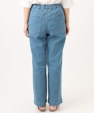 OLLED07109 eur3(エウルキューブ) 【大きいサイズ】ストレッチストレートデニム ライトブルー