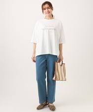 OLLED07109 eur3(エウルキューブ) 【大きいサイズ】ストレッチストレートデニム ライトブルー