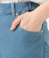 OLLED07109 eur3(エウルキューブ) 【大きいサイズ】ストレッチストレートデニム ライトブルー