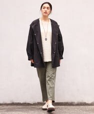 OLLES14100 eur3(エウルキューブ) 【大きいサイズ】ベイカーパンツ カーキ(36)