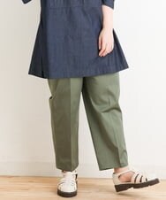 OLLES14100 eur3(エウルキューブ) 【大きいサイズ】ベイカーパンツ カーキ(36)