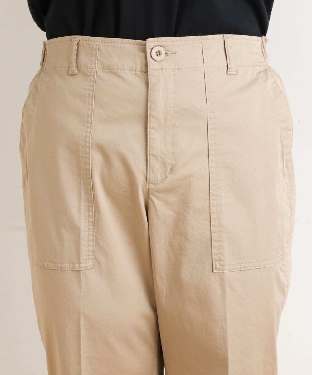 OLLES14100 eur3(エウルキューブ) 【大きいサイズ】ベイカーパンツ ベージュ(82)