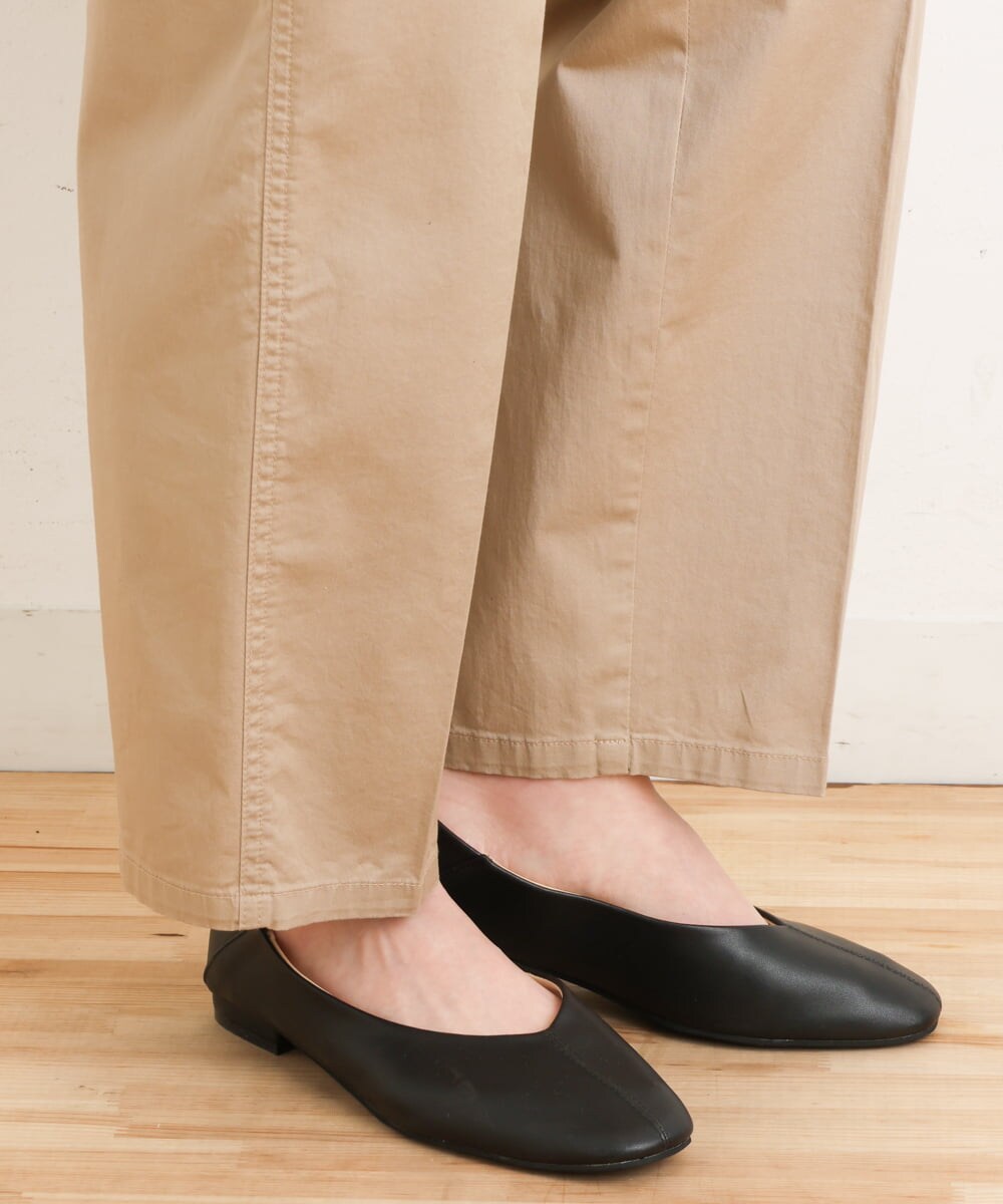 OLLES14100 eur3(エウルキューブ) 【大きいサイズ】ベイカーパンツ ベージュ(82)