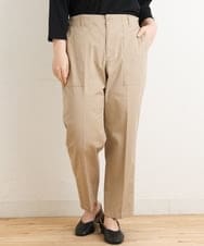 OLLES14100 eur3(エウルキューブ) 【大きいサイズ】ベイカーパンツ ベージュ(82)