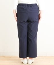 OLLES16080 eur3(エウルキューブ) 【大きいサイズ】さらさらストレッチワイドパンツ ネイビー(57)