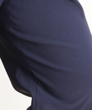 OLLES16080 eur3(エウルキューブ) 【大きいサイズ】さらさらストレッチワイドパンツ ネイビー(57)