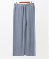 OLLFA03089 eur3(エウルキューブ) 【大きいサイズ/セルフカット可】ジャージープリーツパンツ ライトブルー(50)
