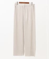 OLLFA03089 eur3(エウルキューブ) 【大きいサイズ/セルフカット可】ジャージープリーツパンツ グレージュ(89)