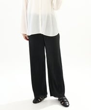 OLLFA03089 eur3(エウルキューブ) 【大きいサイズ/セルフカット可】ジャージープリーツパンツ シルバー(96)