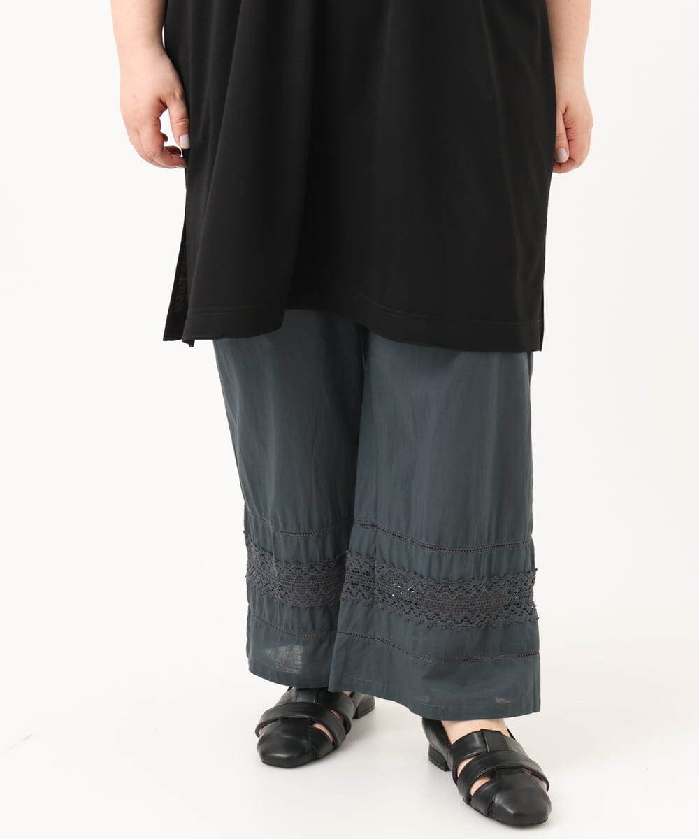 OLLFA04059 eur3(エウルキューブ) 【大きいサイズ】レースインナーパンツ ダークグレー(93)