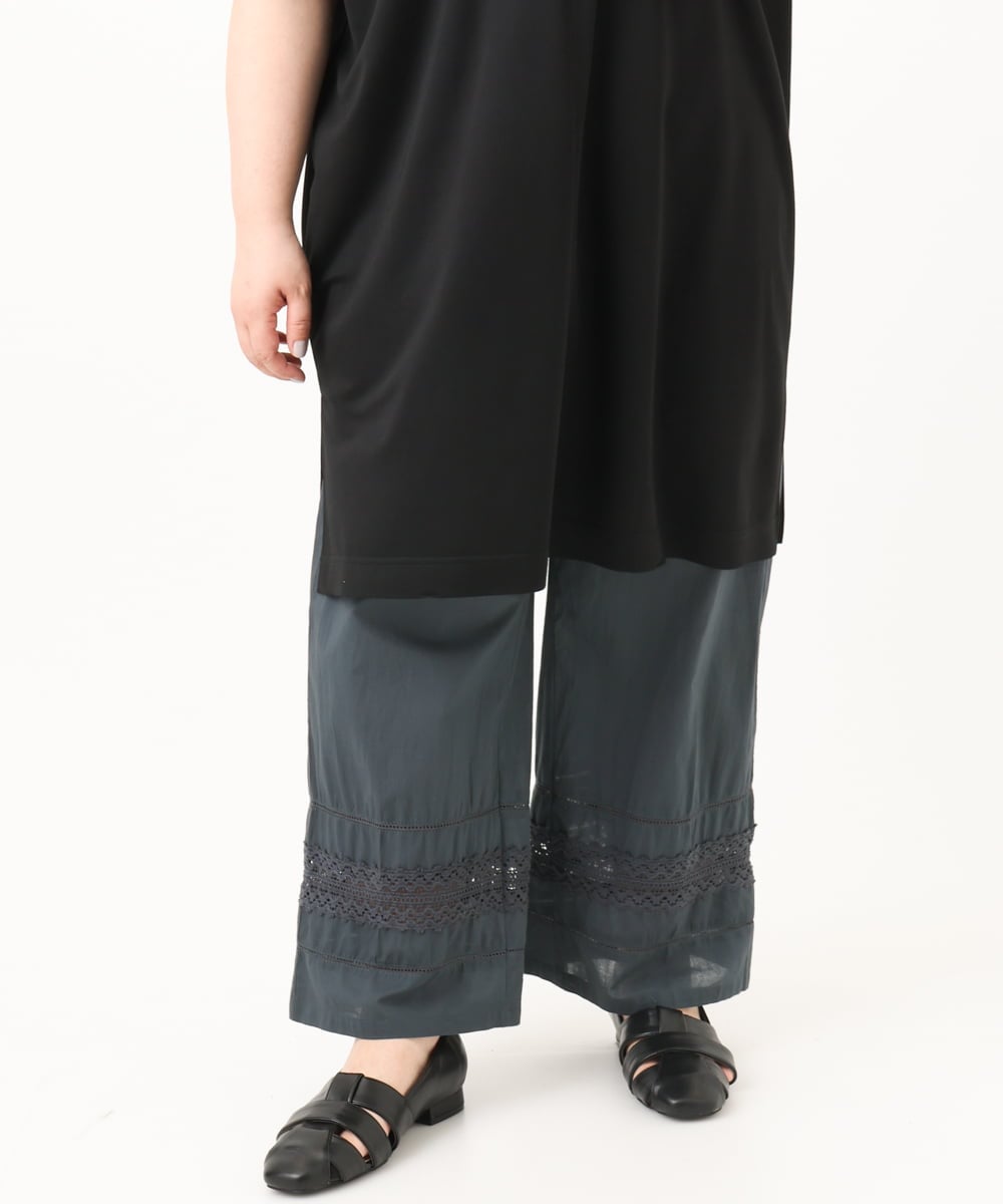 OLLFA04059 eur3(エウルキューブ) 【大きいサイズ】レースインナーパンツ ダークグレー(93)