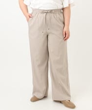 OLLFA06099 eur3(エウルキューブ) 【大きいサイズ】イージーワイドパンツ グレージュ(89)