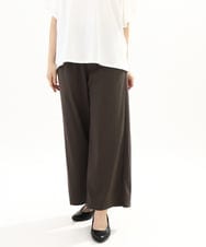 OLLFA06099 eur3(エウルキューブ) 【大きいサイズ】イージーワイドパンツ ダークグレー(93)