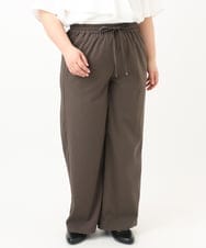 OLLFA06099 eur3(エウルキューブ) 【大きいサイズ】イージーワイドパンツ ダークグレー(93)