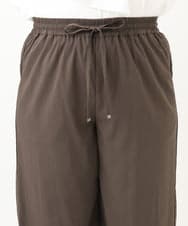 OLLFA06099 eur3(エウルキューブ) 【大きいサイズ】イージーワイドパンツ ダークグレー(93)