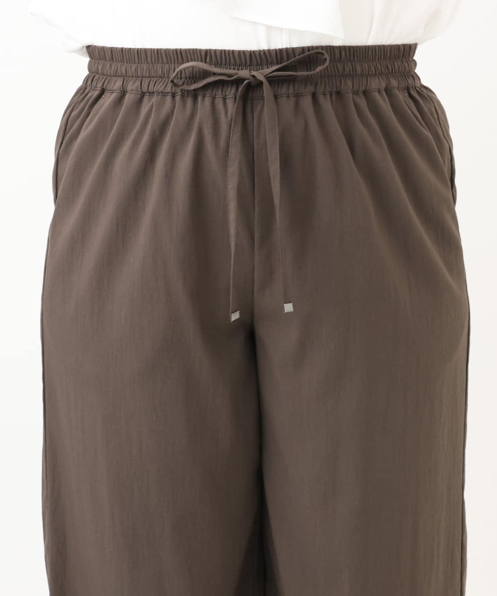 OLLFA06099 eur3(エウルキューブ) 【大きいサイズ】イージーワイドパンツ ダークグレー(93)