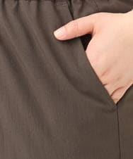 OLLFA06099 eur3(エウルキューブ) 【大きいサイズ】イージーワイドパンツ ダークグレー(93)