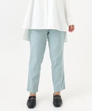 OLLFA10089 eur3(エウルキューブ) 【シリーズ累計販売2万枚！/大きいサイズ】さらさらストレッチテーパードパンツ ライトブルー(50)