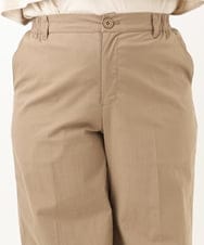 OLLFA28119 eur3(エウルキューブ) 【大きいサイズ】センタープレスワイドパンツ モカ(84)