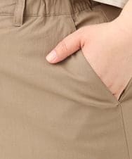 OLLFA28119 eur3(エウルキューブ) 【大きいサイズ】センタープレスワイドパンツ モカ(84)