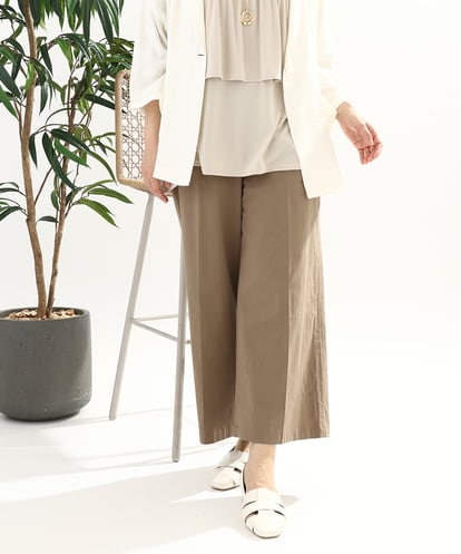 OLLFA28119 eur3 【大きいサイズ】センタープレスワイドパンツ