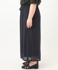OLLFA29099 eur3(エウルキューブ) 【大きいサイズ】スラブワイドパンツ ネイビー(57)