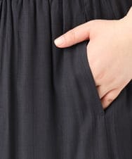 OLLFA29099 eur3(エウルキューブ) 【大きいサイズ】スラブワイドパンツ ネイビー(57)