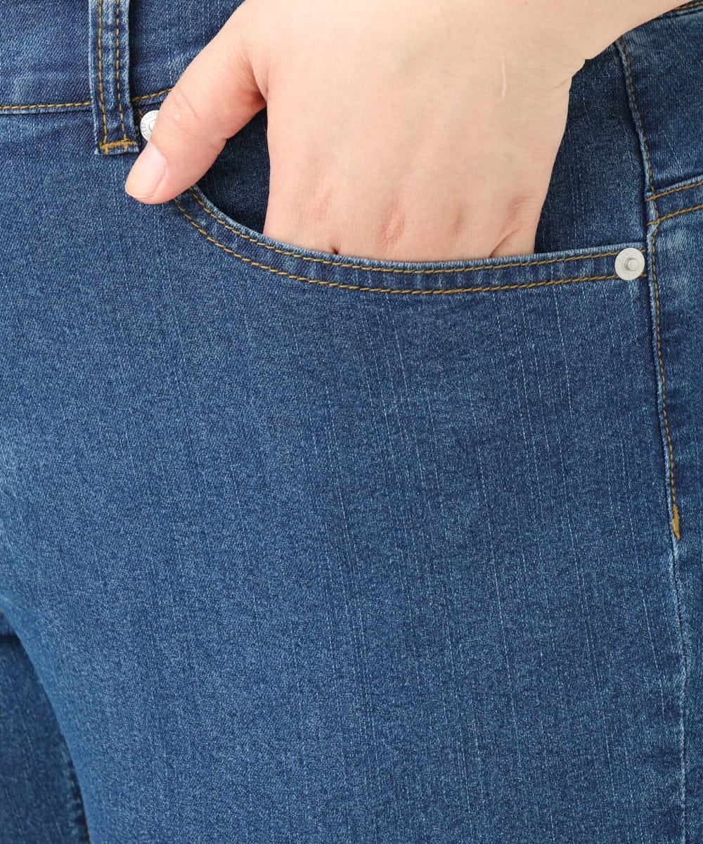 OLLFA33089 eur3(エウルキューブ) 【大きいサイズ/接触冷感】ストレッチデニムパンツ ブルー(55)