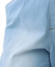 OLLFD16109 eur3(エウルキューブ) 【大きいサイズ/接触冷感】デニムイージーパンツ ライトブルー