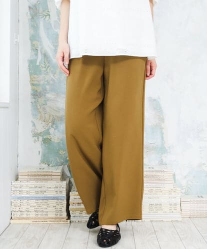 OLLFD18099 eur3 【WEB先行販売】【大きいサイズ】ストレッチワイドイージーパンツ