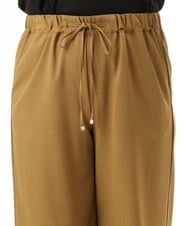 OLLFD18099 eur3(エウルキューブ) 【WEB先行販売】【大きいサイズ】ストレッチワイドイージーパンツ キャメル