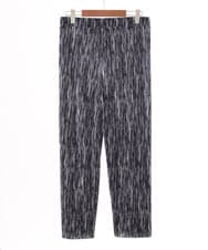 OLLFD19099 eur3(エウルキューブ) 【大きいサイズ/セルフカット可】プリーツパンツ ブラック
