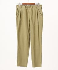 OLLFD25089 eur3(エウルキューブ) 【WEB先行販売】【シリーズ累計販売2万枚！/大きいサイズ】さらさらストレッチテーパードパンツ ライトグリーン(30)