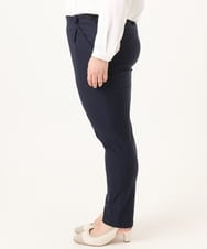 OLLFD25089 eur3(エウルキューブ) 【WEB先行販売】【シリーズ累計販売2万枚！/大きいサイズ】さらさらストレッチテーパードパンツ ネイビー(57)