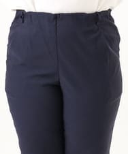 OLLFD25089 eur3(エウルキューブ) 【WEB先行販売】【シリーズ累計販売2万枚！/大きいサイズ】さらさらストレッチテーパードパンツ ネイビー(57)
