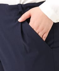 OLLFD25089 eur3(エウルキューブ) 【WEB先行販売】【シリーズ累計販売2万枚！/大きいサイズ】さらさらストレッチテーパードパンツ ネイビー(57)