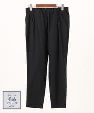 OLLFD25089 eur3(エウルキューブ) 【WEB先行販売】【シリーズ累計販売2万枚！/大きいサイズ】さらさらストレッチテーパードパンツ ブラック(94)