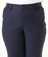 OLLFD27089 eur3(エウルキューブ) 【WEB先行販売】【大きいサイズ】さらさらストレッチストレートパンツ ネイビー(57)