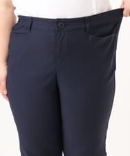 OLLFD27089 eur3(エウルキューブ) 【WEB先行販売】【大きいサイズ】さらさらストレッチストレートパンツ ネイビー(57)