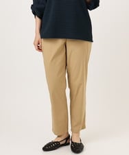 OLLFD27089 eur3(エウルキューブ) 【大きいサイズ】さらさらストレッチストレートパンツ ベージュ(82)